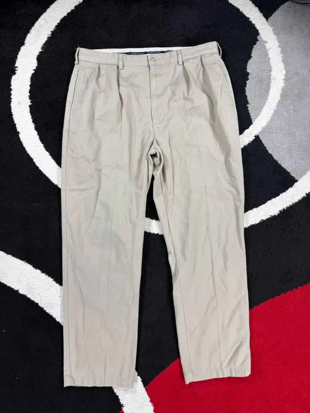 Polo Ralph Lauren Pants Mens 36x32 Andrew Pant Tan Chino Casual Cotton Preppy